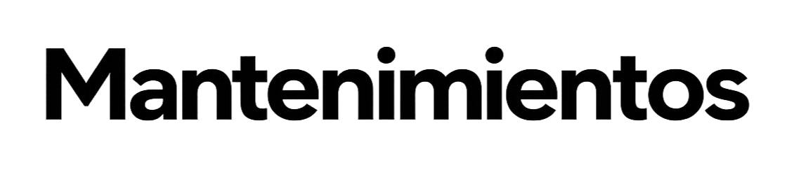 Mantenimientos